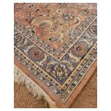 Persian-Style Area Rug 9' x 6' with Fringed Border - Floral Motifs Persian-Style Area Rug 9' x 6' with Fringed Border - Floral Motifs