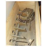 Vintage Wooden Toy House with Horses & Tree Sculpture Vintage Wooden Toy House with Horses & Tree Sculpture