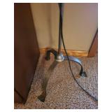 Floor Lamp With Pleated White Shade And Glass Globe Accent, 60-Inch Tall Floor Lamp With Pleated White Shade And Glass Globe Accent, 60-Inch Tall