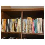 Miss Read Vintage Books Collection - Mixed Titles on Wood Bookcase Miss Read Vintage Books Collection - Mixed Titles on Wood Bookcase