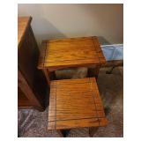 Powell XB Nesting Tables - Oak Finish - 2-Piece Set for Living Room Powell XB Nesting Tables - Oak Finish - 2-Piece Set for Living Room