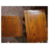 Powell XB Nesting Tables - Oak Finish - 2-Piece Set for Living Room Powell XB Nesting Tables - Oak Finish - 2-Piece Set for Living Room