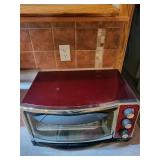 Oster Countertop Toaster Oven - Red with 3 Knobs, Tray & Rack Oster Countertop Toaster Oven - Red with 3 Knobs, Tray & Rack