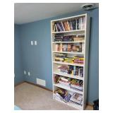 White Wood Bookcase - Tall Open-Shelf Unit 31'W x 11'D x 79'H White Wood Bookcase - Tall Open-Shelf Unit 31'W x 11'D x 79'H