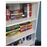 White Wood Bookcase - Tall Open-Shelf Unit 31'W x 11'D x 79'H White Wood Bookcase - Tall Open-Shelf Unit 31'W x 11'D x 79'H