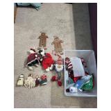 Gingerbread Cutouts & Plush Christmas Figures - Holiday Decor Lot Gingerbread Cutouts & Plush Christmas Figures - Holiday Decor Lot