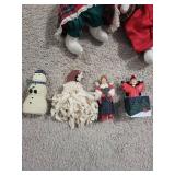 Gingerbread Cutouts & Plush Christmas Figures - Holiday Decor Lot Gingerbread Cutouts & Plush Christmas Figures - Holiday Decor Lot