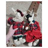 Gingerbread Cutouts & Plush Christmas Figures - Holiday Decor Lot Gingerbread Cutouts & Plush Christmas Figures - Holiday Decor Lot