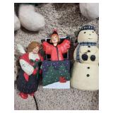 Gingerbread Cutouts & Plush Christmas Figures - Holiday Decor Lot Gingerbread Cutouts & Plush Christmas Figures - Holiday Decor Lot