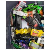 Assorted Die-Cast Cars & Trucks - Dozens of Small Vehicles in a Tub Assorted Die-Cast Cars & Trucks - Dozens of Small Vehicles in a Tub