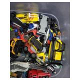 Assorted Die-Cast Cars & Trucks - Dozens of Small Vehicles in a Tub Assorted Die-Cast Cars & Trucks - Dozens of Small Vehicles in a Tub