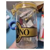 Rio Cubano Humidor Glass Jar - Cigar Humidor With Assorted Collectibles Inside Rio Cubano Humidor Glass Jar - Cigar Humidor With Assorted Collectibles Inside