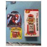 Spider-Man 2 Lunch Tin - Jelly Belly Bean Machine - Rubber Band Shooter Blaster Supreme Spider-Man 2 Lunch Tin - Jelly Belly Bean Machine - Rubber Band Shooter Blaster Supreme