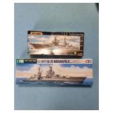 U.S.S. Indianapolis 1:700 Ship Model Kit Lot - Matchbox Heavy Cruiser & CA-35 Waterline U.S.S. Indianapolis 1:700 Ship Model Kit Lot - Matchbox Heavy Cruiser & CA-35 Waterline