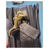 Coach Black Leather Satchel Bag N°D7S-0537 - Brass Buckle Coach Black Leather Satchel Bag N°D7S-0537 - Brass Buckle