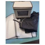 Portable Wardrobe Organizer with Windowed Cover and Interior Dividers Portable Wardrobe Organizer with Windowed Cover and Interior Dividers