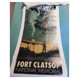 Fort Clatsop National Memorial Poster & United States Capital Ships Print - Pennsylvania Class, 1941 Fort Clatsop National Memorial Poster & United States Capital Ships Print - Pennsylvania Class, 1941