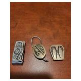 Sterling City Skyline Pin - Bennett Pendant - Engraved Money Clip Sterling City Skyline Pin - Bennett Pendant - Engraved Money Clip