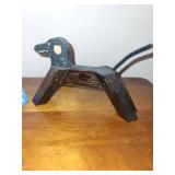 Sandicast B16 Labrador, Black - Handcast & Handpainted (1991) & Wooden Dog on Stand & Tepee Decor Sandicast B16 Labrador, Black - Handcast & Handpainted (1991) & Wooden Dog on Stand & Tepee Decor