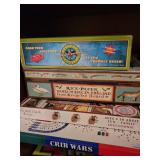Rummikub, Trivial Pursuit, Double 12 Dominoes, Lewis & Clark, Crib Wars, Back & 4th Rummikub, Trivial Pursuit, Double 12 Dominoes, Lewis & Clark, Crib Wars, Back & 4th