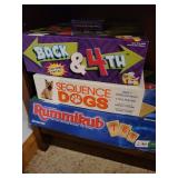 Rummikub, Trivial Pursuit, Double 12 Dominoes, Lewis & Clark, Crib Wars, Back & 4th Rummikub, Trivial Pursuit, Double 12 Dominoes, Lewis & Clark, Crib Wars, Back & 4th