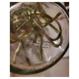 Floral Centerpiece in Glass Vase with American Flags - Mixed Wildflowers Floral Centerpiece in Glass Vase with American Flags - Mixed Wildflowers