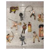 Assorted vintage Plastic Action Figures & Horses - Cowboys, Knights, Archers & LOTR Figurines Assorted vintage Plastic Action Figures & Horses - Cowboys, Knights, Archers & LOTR Figurines