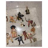 Assorted vintage Plastic Action Figures & Horses - Cowboys, Knights, Archers & LOTR Figurines Assorted vintage Plastic Action Figures & Horses - Cowboys, Knights, Archers & LOTR Figurines