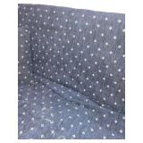 Futon Sofa 82 in L x 38 in W x 33 in H - Navy Fabric on Wood Frame Futon Sofa 82 in L x 38 in W x 33 in H - Navy Fabric on Wood Frame