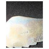 Sterling turquoise hinged eagle necklace - Flying Eagle, 4" Wide