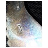 Sterling turquoise hinged eagle necklace - Flying Eagle, 4" Wide