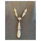 Sterling Feather Necklace