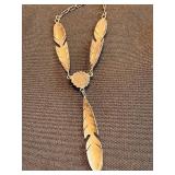 Sterling Feather Necklace