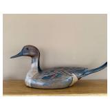 Ducks Unlimited Hand-Carved Wooden Mallard Decoy - 22 in Long, Signed Base Ducks Unlimited Hand-Carved Wooden Mallard Decoy - 22 in Long, Signed Base