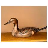 Ducks Unlimited Hand-Carved Wooden Mallard Decoy - 22 in Long, Signed Base Ducks Unlimited Hand-Carved Wooden Mallard Decoy - 22 in Long, Signed Base