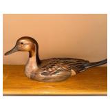 Ducks Unlimited Hand-Carved Wooden Mallard Decoy - 22 in Long, Signed Base Ducks Unlimited Hand-Carved Wooden Mallard Decoy - 22 in Long, Signed Base