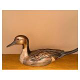 Ducks Unlimited Hand-Carved Wooden Mallard Decoy - 22 in Long, Signed Base Ducks Unlimited Hand-Carved Wooden Mallard Decoy - 22 in Long, Signed Base
