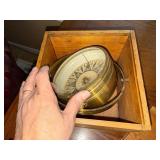 Brass Marine Compass - 6-Inch Dial in Wooden Box Brass Marine Compass - 6-Inch Dial in Wooden Box