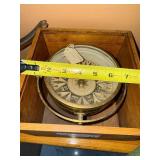 Brass Marine Compass - 6-Inch Dial in Wooden Box Brass Marine Compass - 6-Inch Dial in Wooden Box