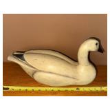 White Painted Wooden Duck Decoy - Vintage Carving for Rustic Home Decor White Painted Wooden Duck Decoy - Vintage Carving for Rustic Home Decor