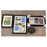 Set of 4 Picture Frames - Sunflower Collage, 3-Opening Family Frame, Oval Bird Accent Set of 4 Picture Frames - Sunflower Collage, 3-Opening Family Frame, Oval Bird Accent