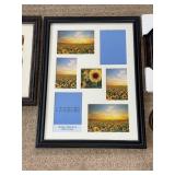 Set of 4 Picture Frames - Sunflower Collage, 3-Opening Family Frame, Oval Bird Accent Set of 4 Picture Frames - Sunflower Collage, 3-Opening Family Frame, Oval Bird Accent