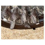 Set of 4 Picture Frames - Sunflower Collage, 3-Opening Family Frame, Oval Bird Accent Set of 4 Picture Frames - Sunflower Collage, 3-Opening Family Frame, Oval Bird Accent