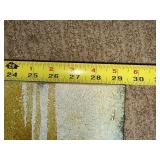 Impressionist Lake Landscape Canvas - Man in White Hat on Red Boat (approx 40 in wide) Impressionist Lake Landscape Canvas - Man in White Hat on Red Boat (approx 40 in wide)