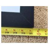 Framed Landscape Print - Two Men in Blue Rowboat on a Lake Framed Landscape Print - Two Men in Blue Rowboat on a Lake