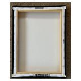 Lakeside Dock Scene Canvas Print - 2 Blue Adirondack Chairs, Autumn Trees Lakeside Dock Scene Canvas Print - 2 Blue Adirondack Chairs, Autumn Trees