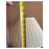 Brass Floor Lamp - White Pleated Shade, 60 in Tall, Traditional Living Room Lighting Brass Floor Lamp - White Pleated Shade, 60 in Tall, Traditional Living Room Lighting