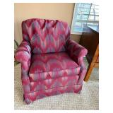 Ethan Allen Traditional Classics Ikat Armchair - Upholstered Accent Chair Ethan Allen Traditional Classics Ikat Armchair - Upholstered Accent Chair