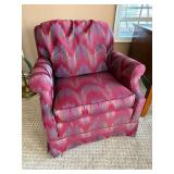 Ethan Allen Traditional Classics Ikat Armchair - Upholstered Accent Chair Ethan Allen Traditional Classics Ikat Armchair - Upholstered Accent Chair