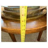 Porthole Window Memorial - An Atlantic Memory on Brass Ring with Wooden Table Base Porthole Window Memorial - An Atlantic Memory on Brass Ring with Wooden Table Base